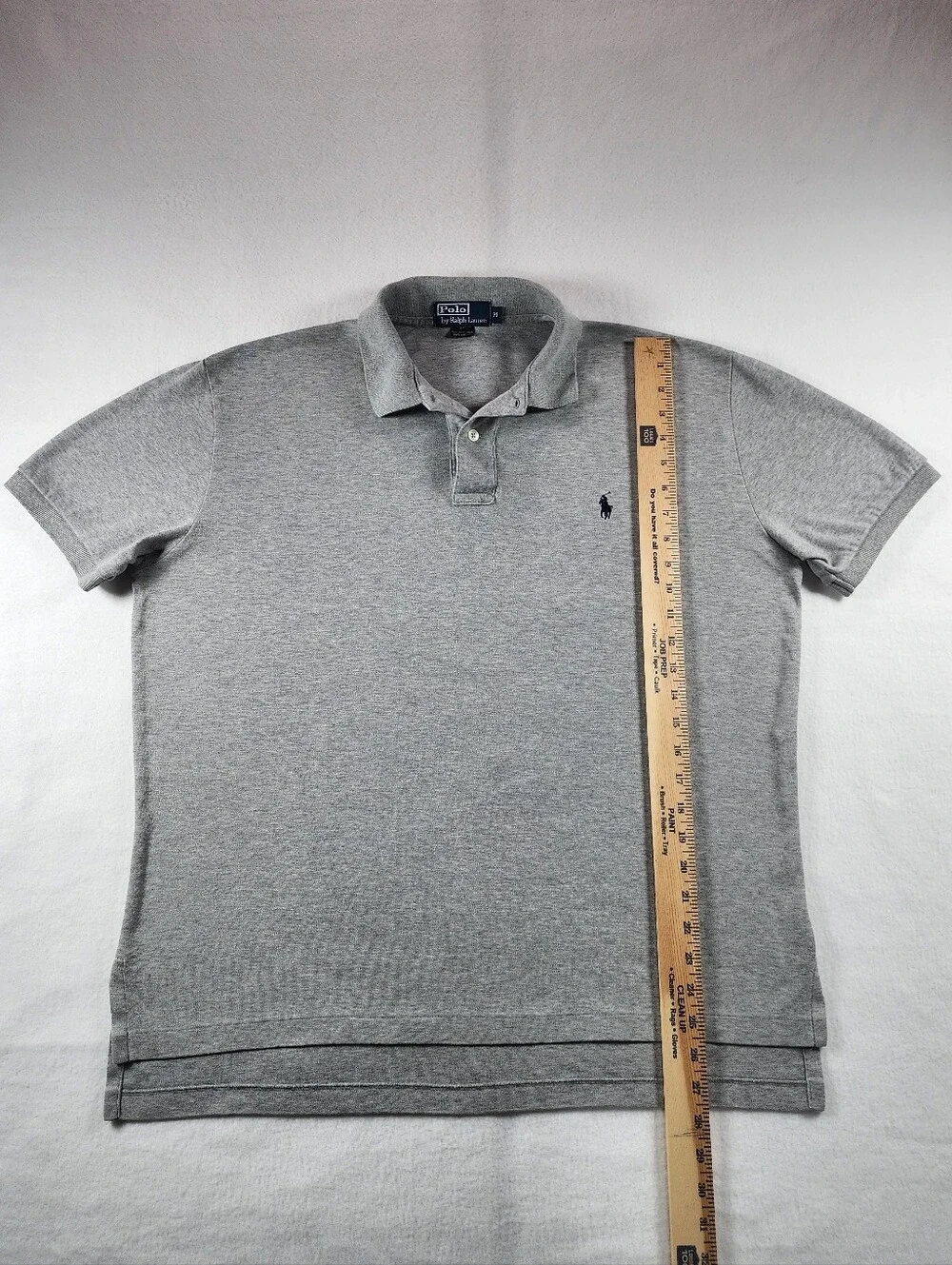 Vintage Polo Ralph Lauren Interlock Cotton Polo Shirt Gray Men's M 90s Y2K